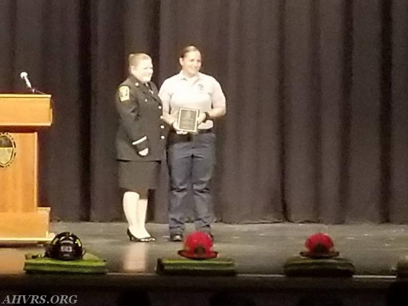 EMT Class Graduation
Stephanie Jones named &quot;Top EMS Recruit&quot;
with Lt. Jenni Meade Harlte